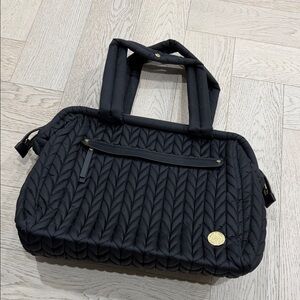 Happ Baby Black Quilted Baby Bag